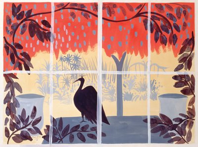 Peacock on the Table, 1985 by Marie Hugo